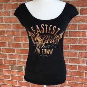Junk Gypsy Miranda Lambert cap sleeve tee